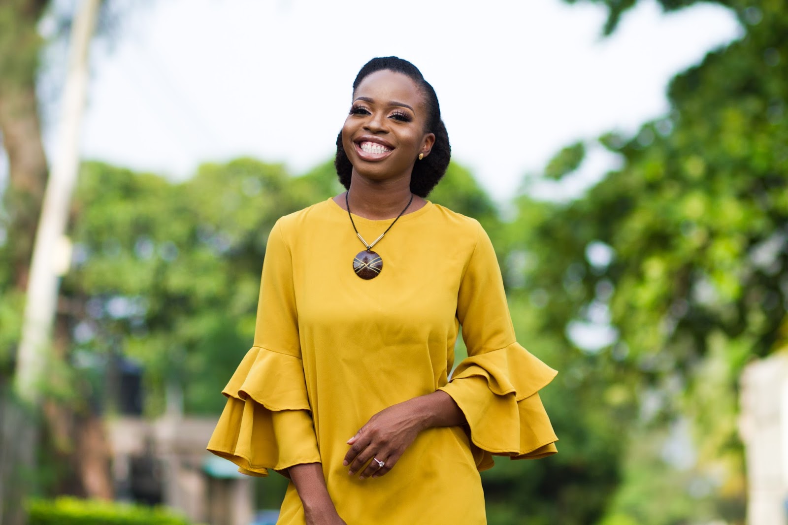 A Mustard Yellow Shift Dress from Inighi Tuke s Quest